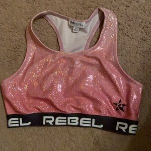 Rebel YS Pink Sports bra